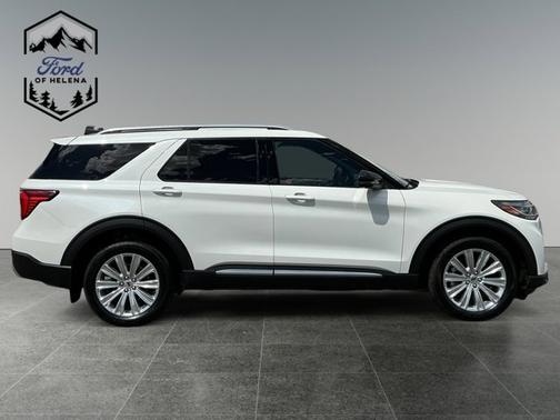 STAR WHITE MET TRI-COAT 2025 Ford Explorer PLATINUM
