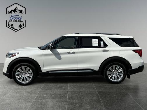 STAR WHITE MET TRI-COAT 2025 Ford Explorer PLATINUM