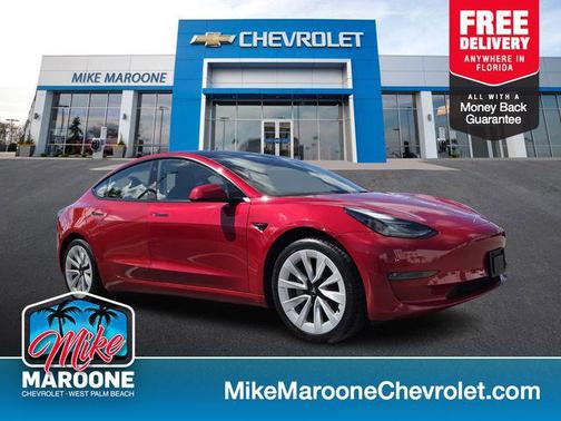 Red Multi-Coat 2022 Tesla Model 3 Standard Range