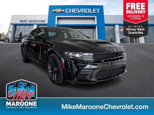 Pitch Black Clearcoat 2023 Dodge Charger SRT Hellcat Widebody Jailbreak