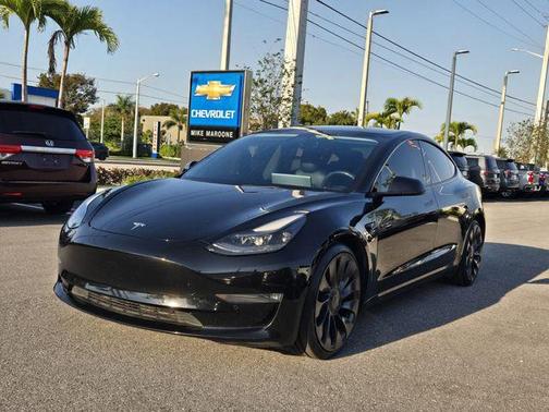 Black 2021 Tesla Model 3 Performance