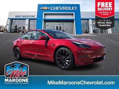 White 2023 Tesla Model 3 Performance