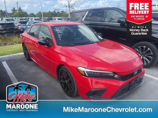 Red 2022 Honda Civic Sport