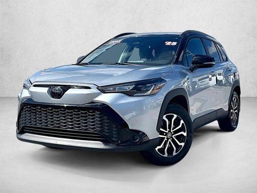 Sonic Silver/Jet Black 2025 Toyota Corolla Hybrid SE