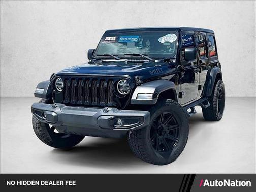 Black Clearcoat 2020 Jeep Wrangler Unlimited Willys 4x4