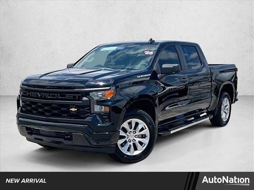 Black 2026 Chevrolet Silverado 1500 Custom