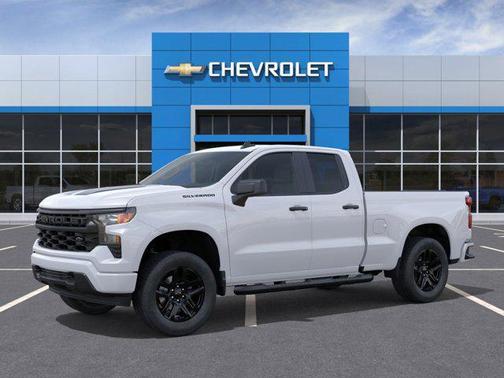 Summit White 2026 Chevrolet Silverado 1500 Custom