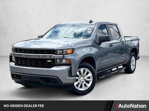 Satin Steel Metallic 2021 Chevrolet Silverado 1500 Custom