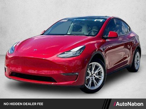 Red Multi-Coat 2022 Tesla Model Y Long Range Dual Motor All-Wheel Drive