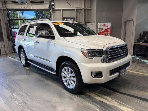 Blizzard Pearl 2018 Toyota Sequoia Platinum