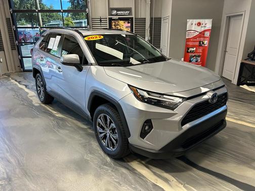 Silver Sky Metallic 2022 Toyota RAV4 Hybrid XLE Premium