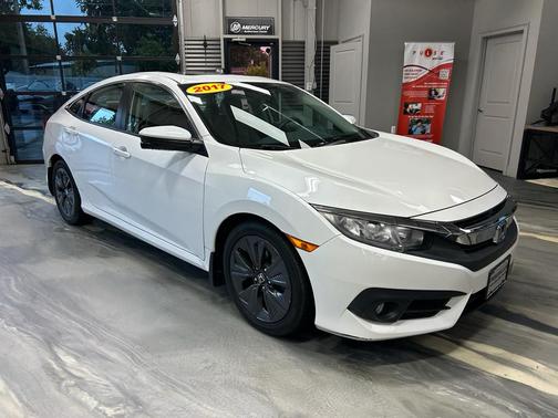 White Orchid Pearl 2017 Honda Civic EX-T