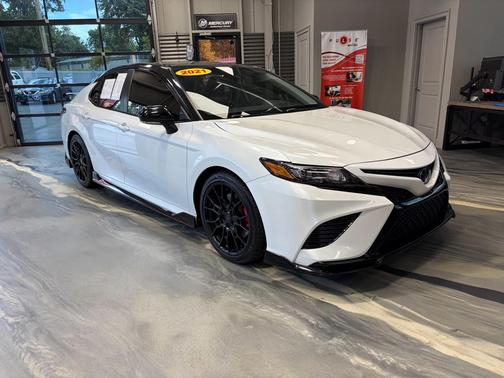 Wind Chill Pearl/Midnight Black Metallic 2021 Toyota Camry TRD