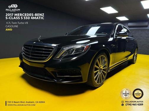 Black 2017 Mercedes-Benz S-Class 4MATIC