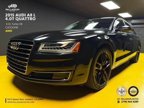 Black 2015 Audi A8 L 4.0T