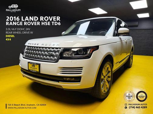 White 2016 Land Rover Range Rover 3.0L Turbocharged Diesel HSE Td6