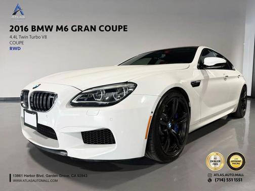 White 2016 BMW M6 Base