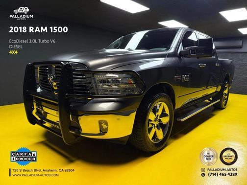 Granite Crystal Metallic Clearcoat 2018 RAM 1500 Big Horn