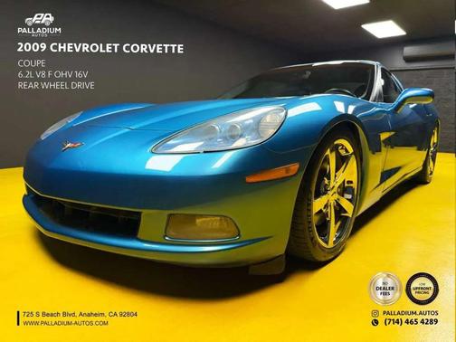 Blue 2009 Chevrolet Corvette Base