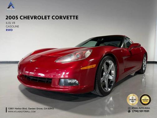 Burgundy 2005 Chevrolet Corvette Base