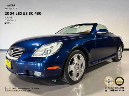 Blue 2004 Lexus SC 430 Base
