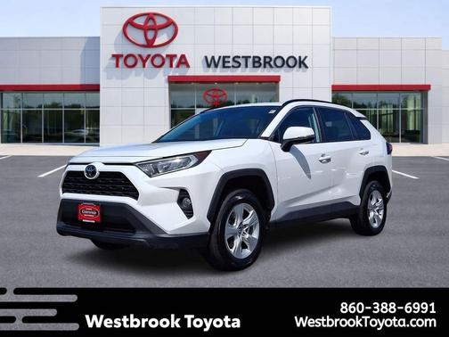 Super White 2021 Toyota RAV4 XLE