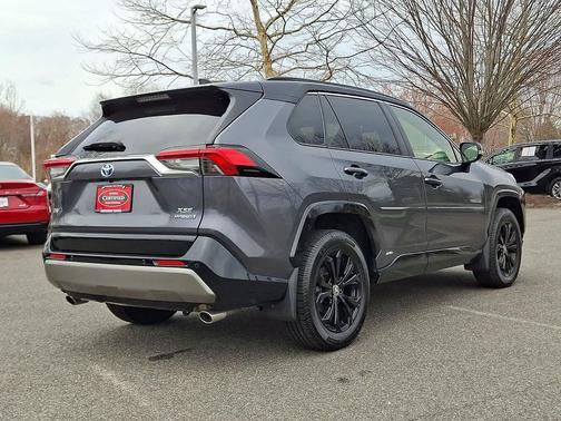 Magnetic Gray Metallic/Midnight Black Metallic 2024 Toyota RAV4 Hybrid SE