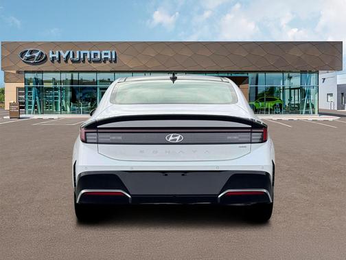White 2026 Hyundai SONATA Hybrid Limited