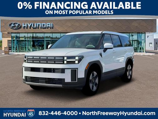 White 2026 Hyundai SANTA FE HEV SE