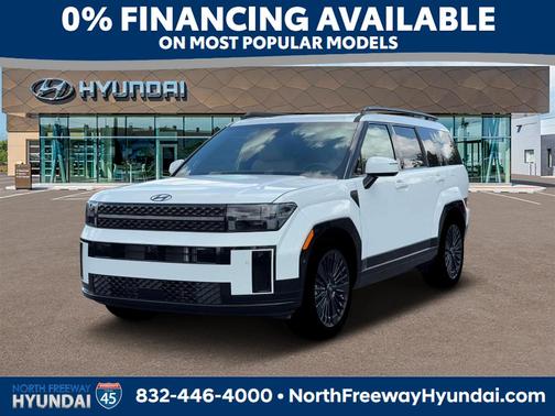 White 2026 Hyundai SANTA FE HEV Calligraphy