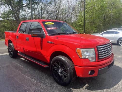 RED 2012 Ford F-150 XLT