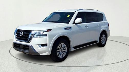 Aspen White Tricoat 2024 Nissan Armada SV