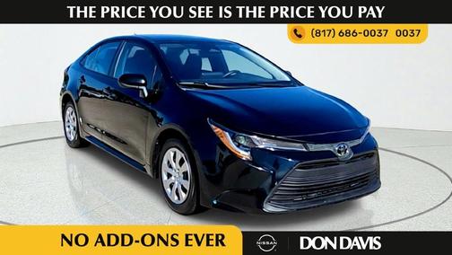 Midnight Black Metallic 2025 Toyota Corolla LE
