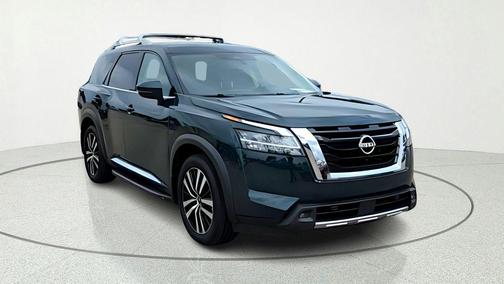Obsidian Green 2023 Nissan Pathfinder Platinum
