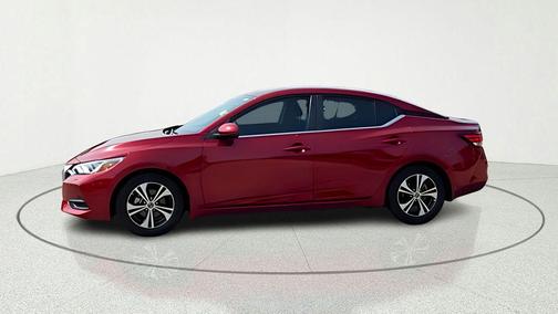 Scarlet Ember 2021 Nissan Sentra SV