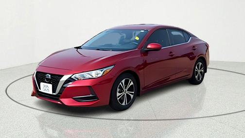 Scarlet Ember 2021 Nissan Sentra SV