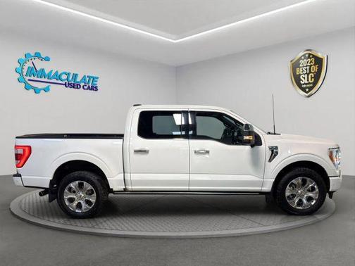 Star White Metallic Tri-Coat 2023 Ford F-150 Platinum