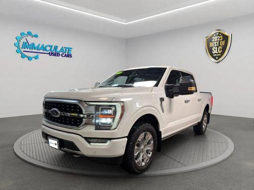 Star White Metallic Tri-Coat 2023 Ford F-150 Platinum