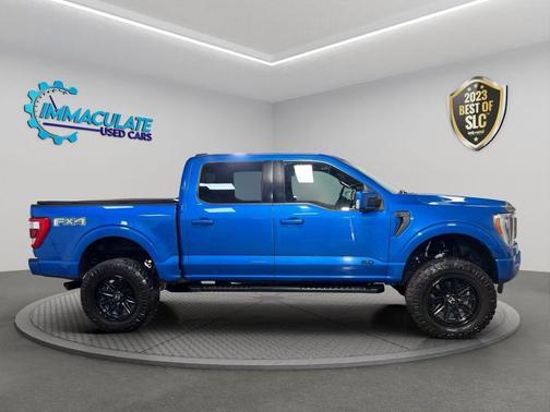 Blue 2021 Ford F-150 Lariat
