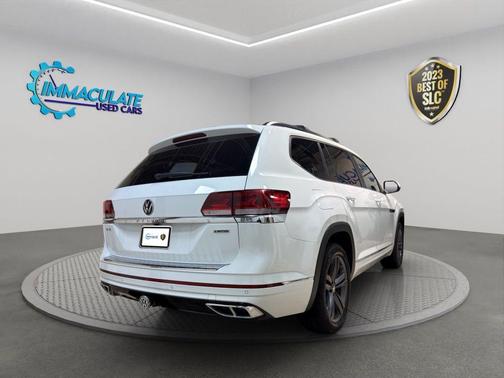 White 2021 Volkswagen Atlas SE R-Line 4Motion w/Tech Pkg Sport Utility 4D