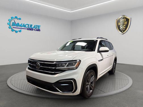 White 2021 Volkswagen Atlas SE R-Line 4Motion w/Tech Pkg Sport Utility 4D