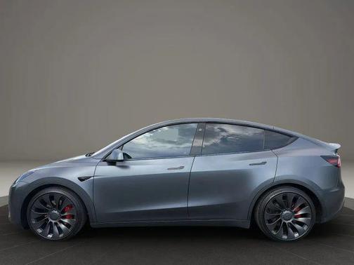 Gray 2021 Tesla Model Y Performance Dual Motor All-Wheel Drive