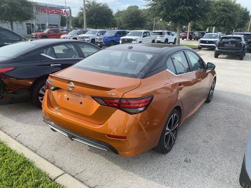 Orange 2022 Nissan Sentra SR