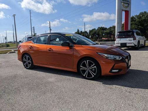 Orange 2022 Nissan Sentra SR