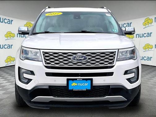 White Platinum 2017 Ford Explorer Platinum