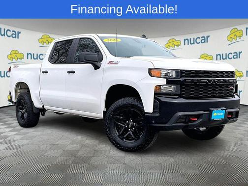 Summit White 2021 Chevrolet Silverado 1500 Custom Trail Boss
