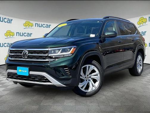 Racing Green Metallic 2021 Volkswagen Atlas 2.0T SE w/Technology