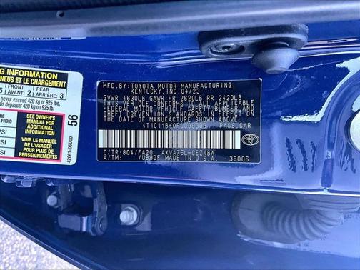 Reservoir Blue 2023 Toyota Camry LE