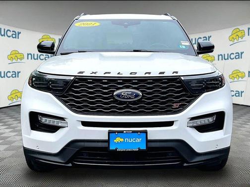 Star White Metallic Tri-Coat 2021 Ford Explorer ST