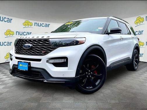 Star White Metallic Tri-Coat 2021 Ford Explorer ST